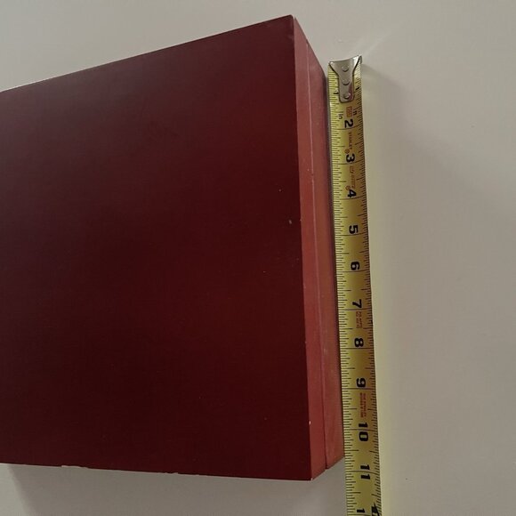 Gold Tone Flatware Stainless Red Wood Box China 45 pc Service for 8 Lightweight - Picture 15 of 16